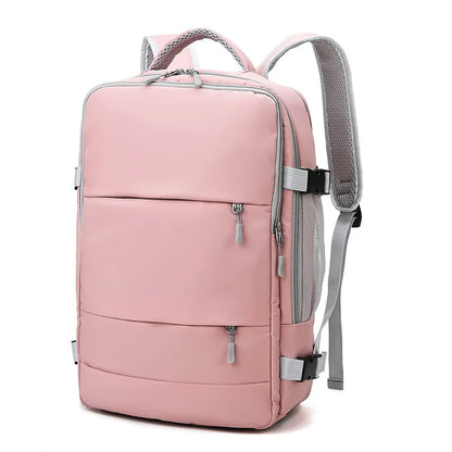 New Fashion Men's and Women's Multifunctional Travel Bag Fitness Bag with Luggage Strap and USB Charging Port Backpack